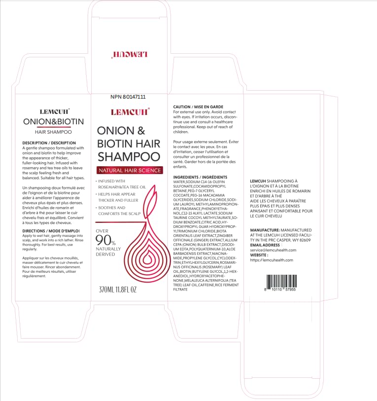 Gentle Shampoo & Conditioner Set for Thinning Hair & Itchy Scalp - Biotin, Onion & Rosemary, Sulfate-Free Formula for Sensitive Scalp (25 oz)