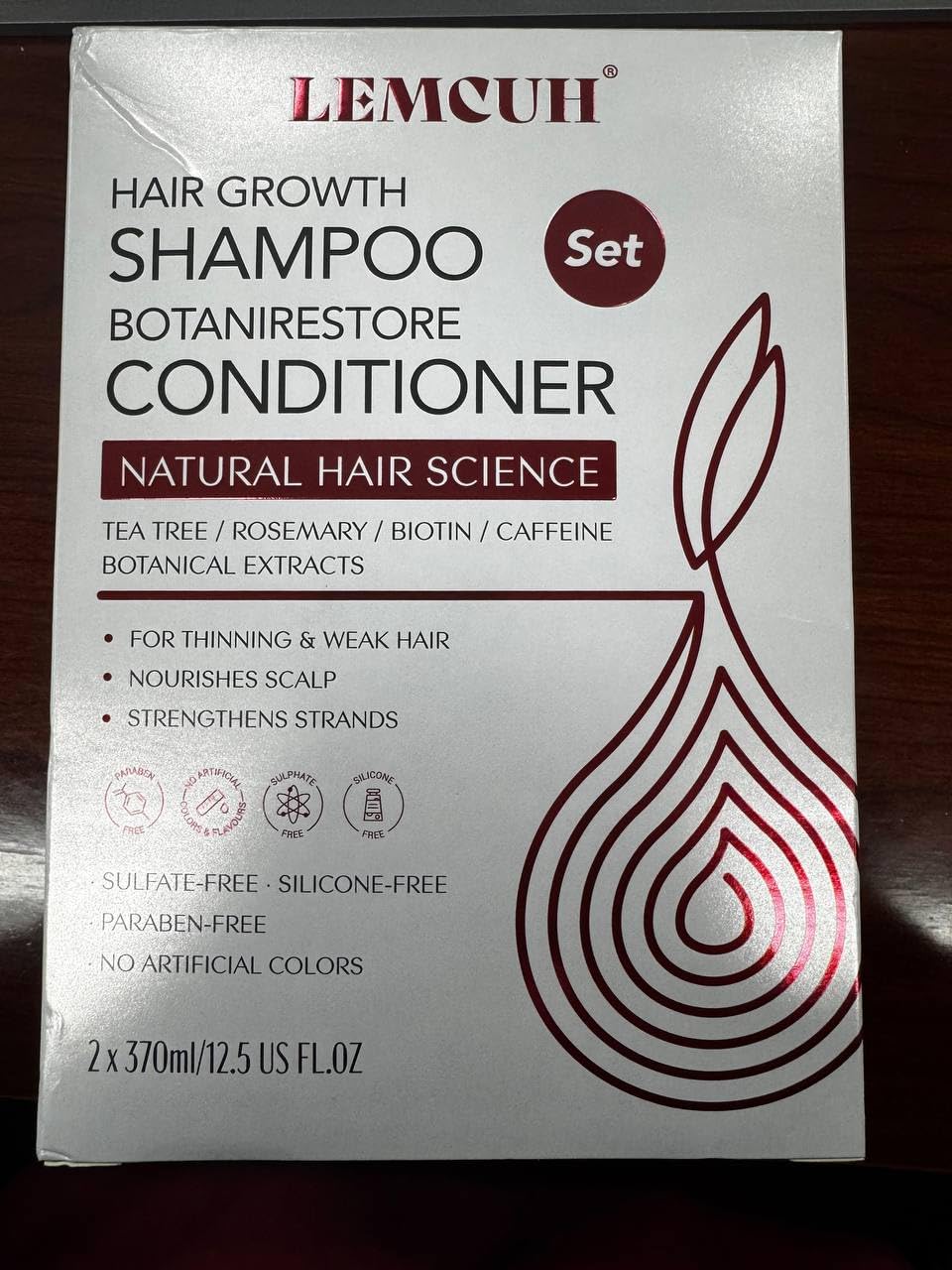Gentle Shampoo & Conditioner Set for Thinning Hair & Itchy Scalp - Biotin, Onion & Rosemary, Sulfate-Free Formula for Sensitive Scalp (25 oz)