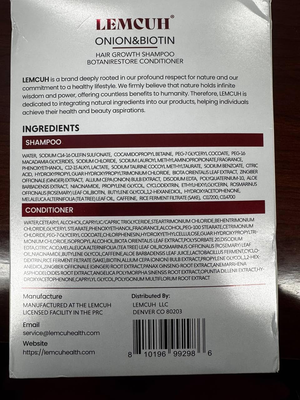 Gentle Shampoo & Conditioner Set for Thinning Hair & Itchy Scalp - Biotin, Onion & Rosemary, Sulfate-Free Formula for Sensitive Scalp (25 oz)