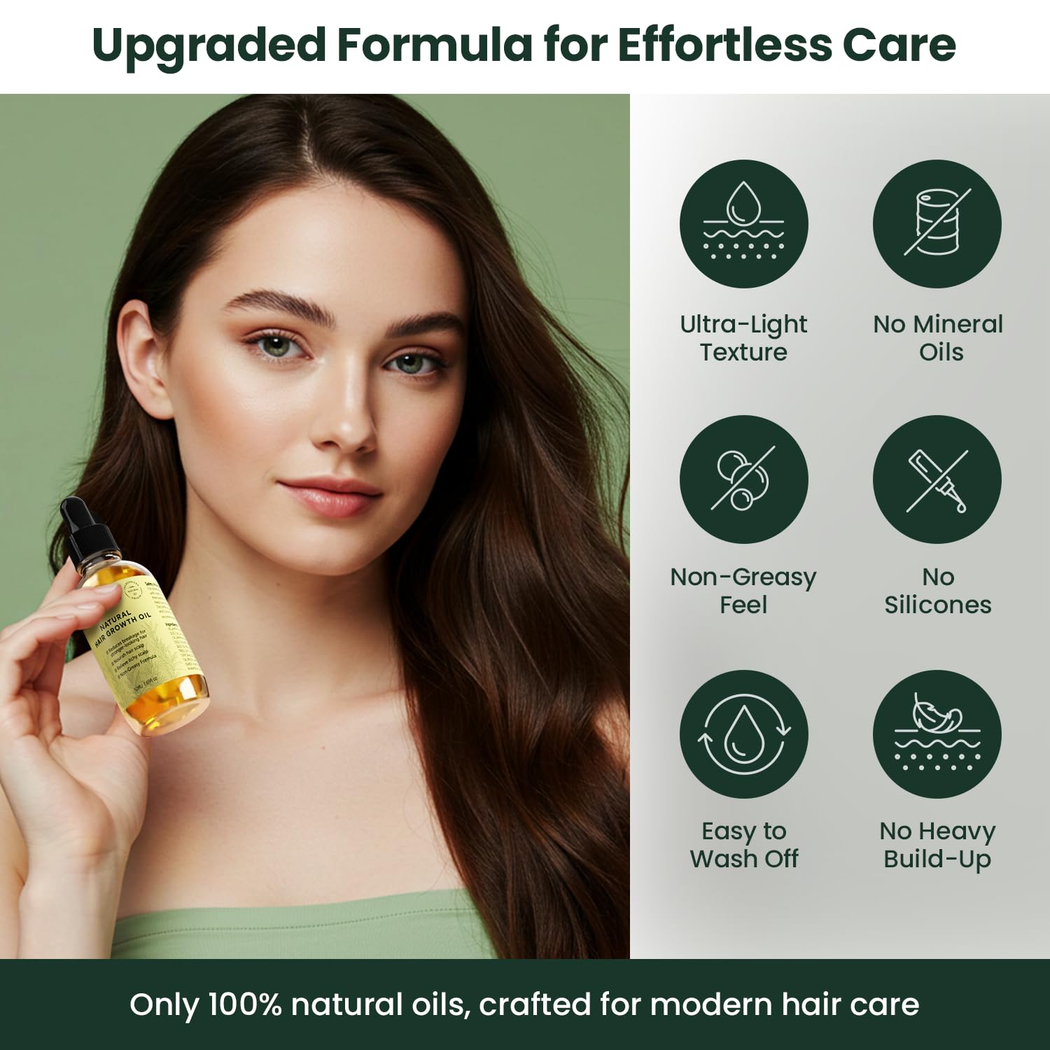 Natural Hair Oil and Rosemaey & Biotin Hair Growth Shampoo