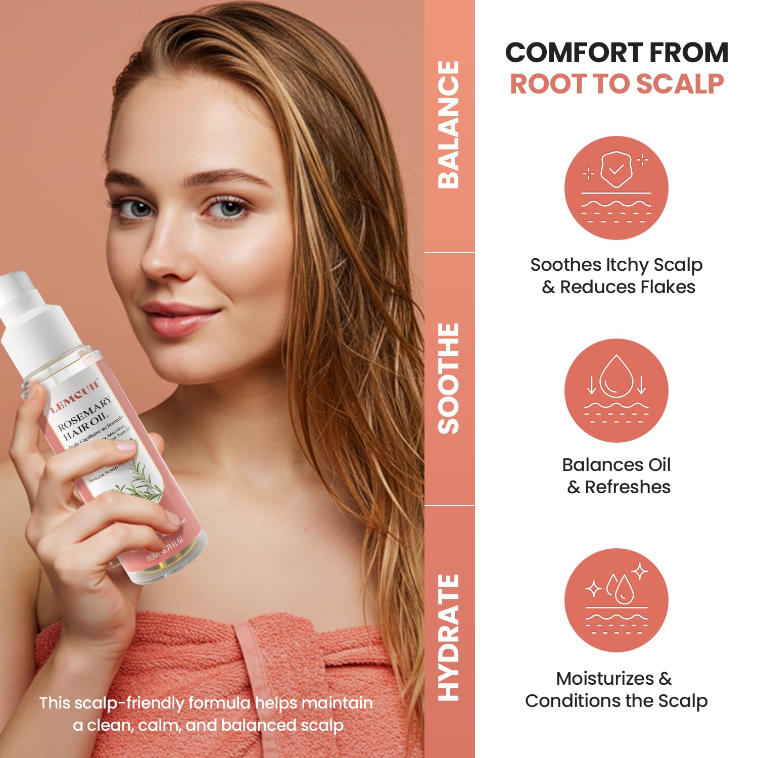 Rosemary Hair Oil and Onion & Biotin Hair Growth Shampoo