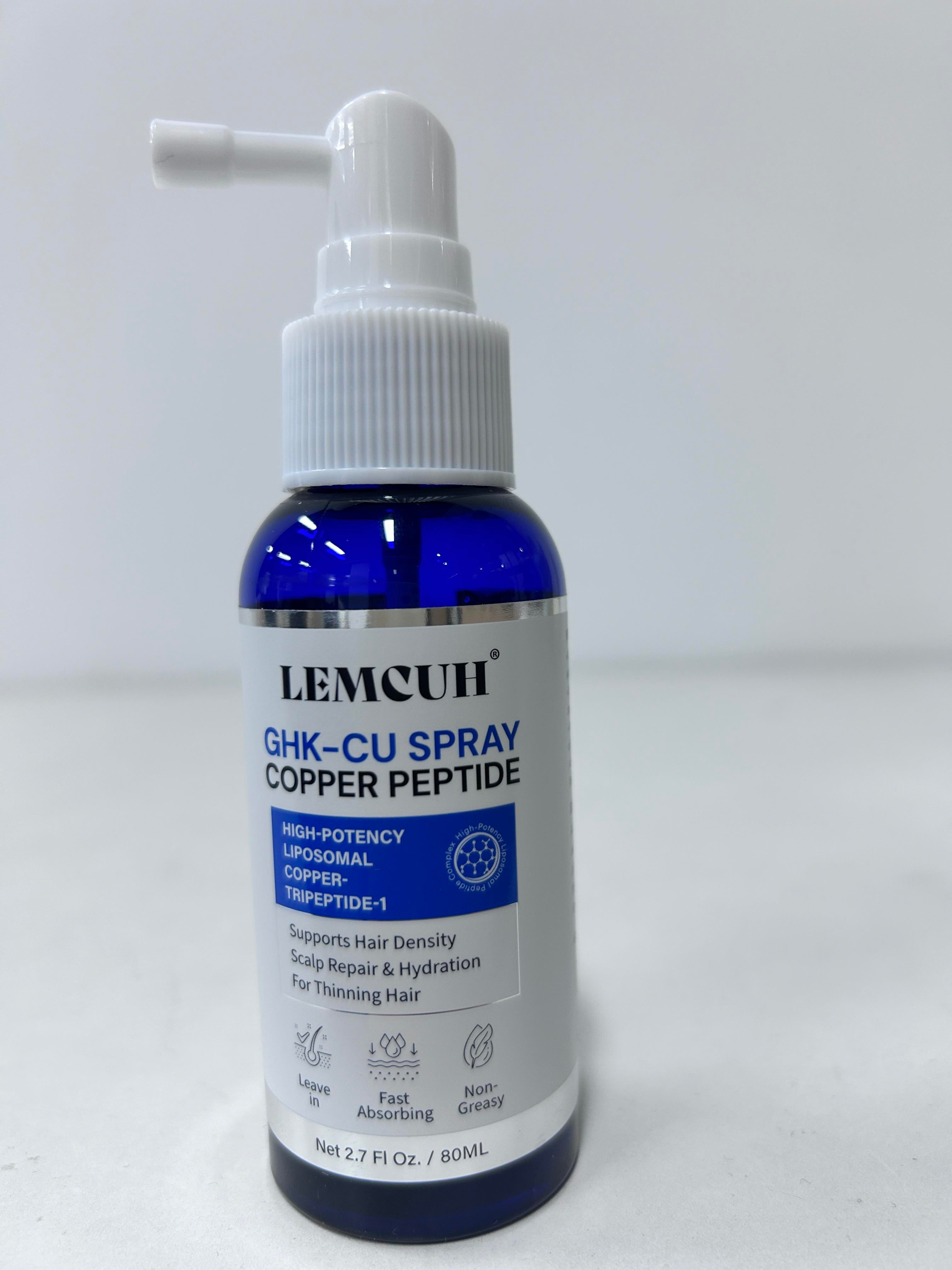 LEMCUH Liposomal GHK-Cu Peptide Hair Growth Serum & Scalp Wellness Spray